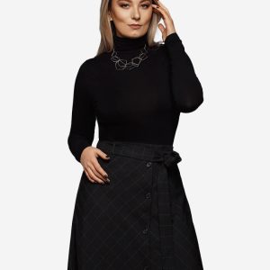 D442 Benne long sleeve shirt black