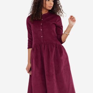 D440 Meena dress maroon